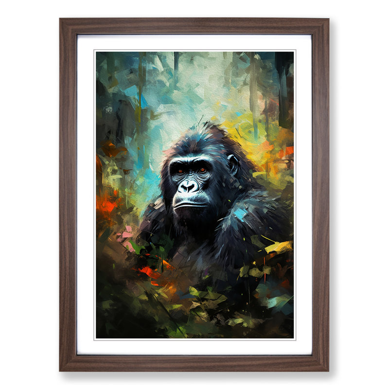 Gorilla Impressionism - Framed Print