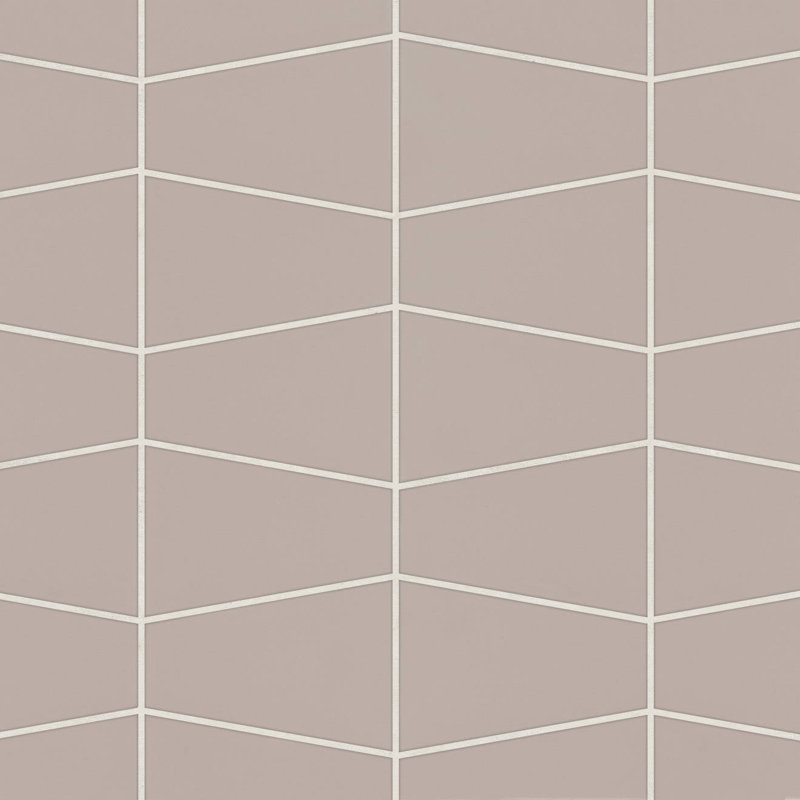 Mosaïque en porcelaine mate trapézoïdale Marin, Falaise de bord de mer