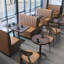 Bancs de style rétro bistro