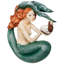 Sculpture murale Misty Mae Mermaid