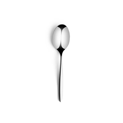 Ensemble de cuillères à dessert en acier inoxydable Ivy | 7,2 po, argent, 12 pièces