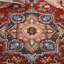 Tapis oriental rouge en laine touffeté à la main Omere-705648761