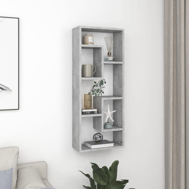 Louidor Accent Shelf, Concrete Grey