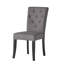 Chaise d'appoint rembourrée et capitonnée Aristeo-650616999