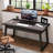 55.1" W Writing Desk with Drawer, MDF-49640842