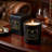 Cognac Cubans Scented Candle, 50 Hours Burn Time, Natural Soy Wax