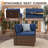 Wicker Outdoor Patio Chair With Cushions-610290709