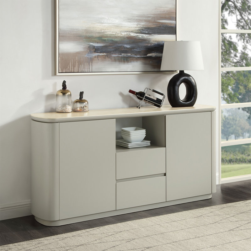 Dessus en céramique Ingram et plateau gris clair