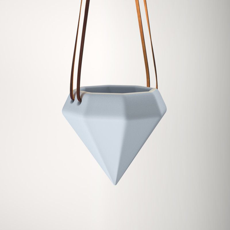 Guilford Ceramic Hanging Planter, Sky