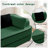 Elysium 134.7" W x 39" D x 32.7" H 4-Seat Teddy Fabric Modular Sectional Sofa