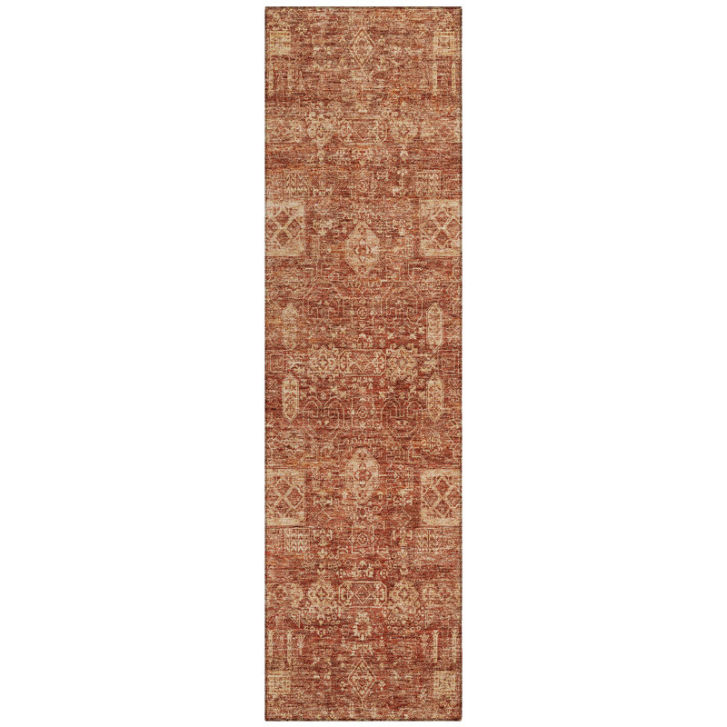 Floral Indoor / Outdoor Rug, Runner 2'3" x 7'6"