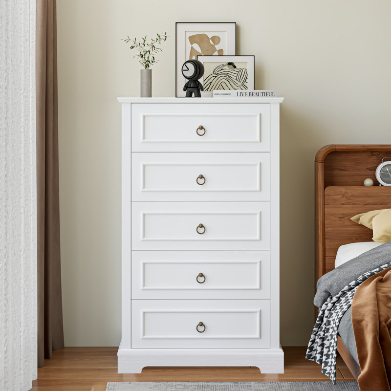 Amry 5 - Drawer Chest, White