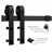 2-panel bi-fold Barn Sliding Door With Hardware kit-122967646-122967651