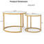 Ensemble de 2 tables basses gigognes en bois-134229214