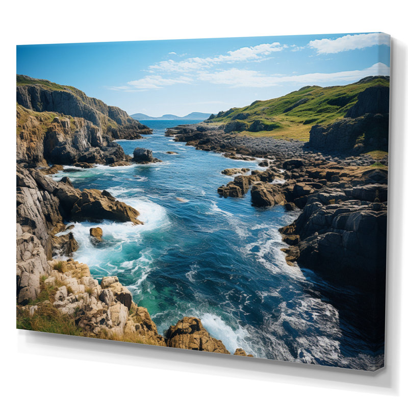 Canada Terre-Neuve Canada - impression sur toile, Toile tendue, H 16 po x l 32 po x P 1 po