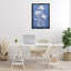 Toile flottante encadrée Cerulean Blue Blooms par Petals Prints Design-756428710-756428711