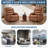 Oversized Swivel Recliner Chair with 360° Rotation, Manual Reclining, Cup Holders & Side Storage, PU Leather Upholstery-151030519-151030516