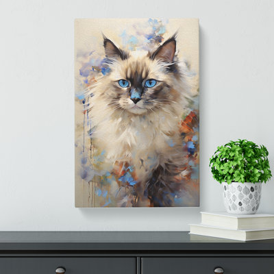 Ragdoll Cat Orphism - Wrapped Canvas