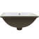 Novatto 18.25'' White Porcelain Rectangular Bathroom Sink with Overflow