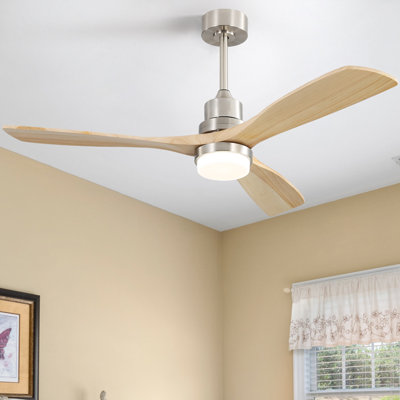 Nicola 52'' 3 - Blade Modern Ceiling Fan with Remote Control and Light Kit