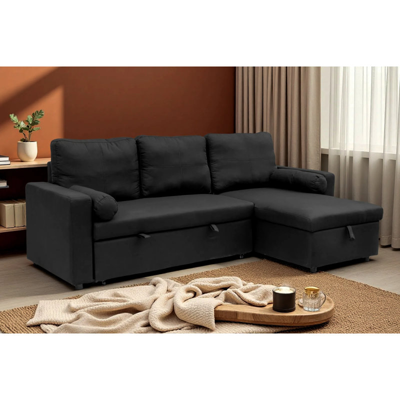 Corner Sofa , Black