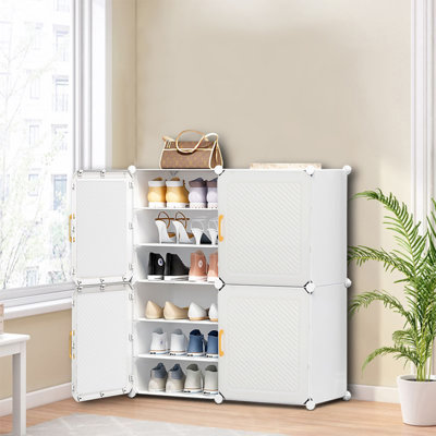 24 Pair Shoe Storage Cabinet