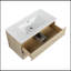 Meuble-lavabo mural 36 po avec lavabo en céramique 36 po, 2 tiroirs à fermeture en douceur, ensemble KD-129195697-129195699