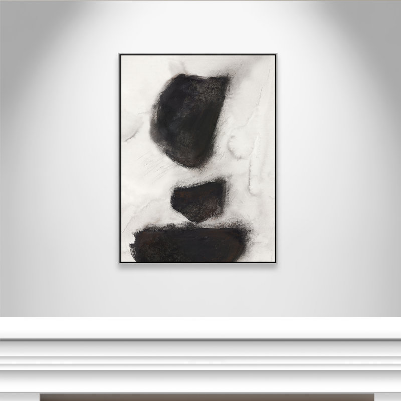 Impression Elegant Contrast II par Casa Fine Arts, Argent, H 49,5 po x l 37,5 po