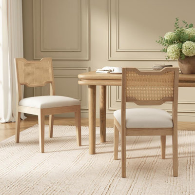 Set of 2, Armless Dining Chairs