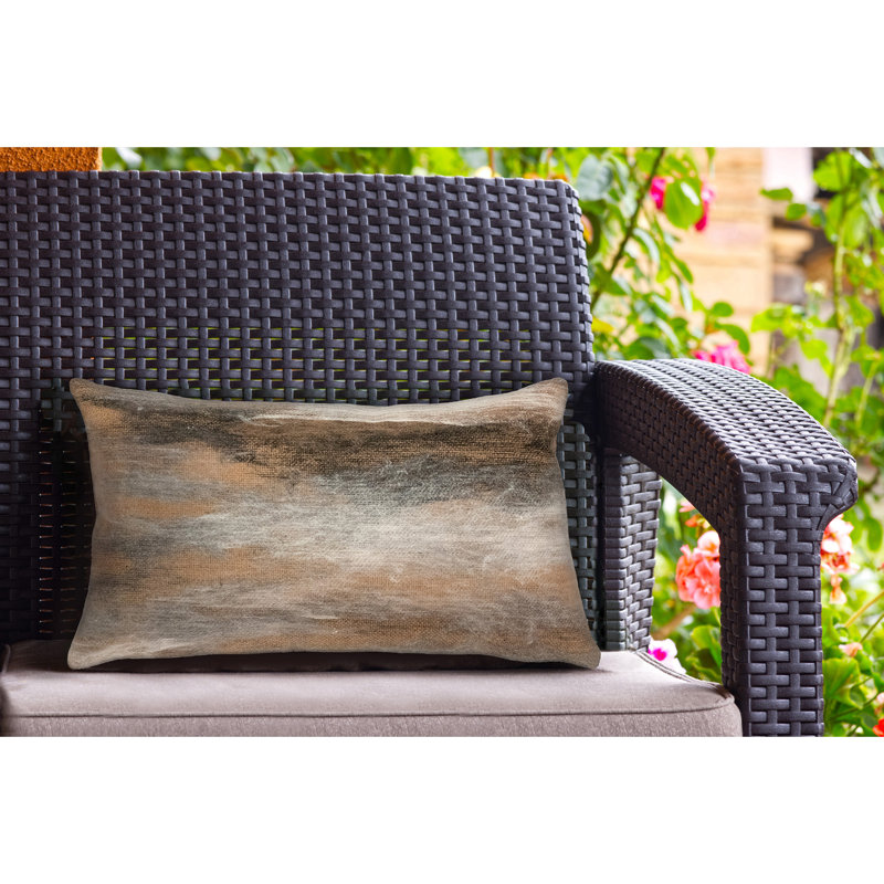 Marina Outdoor Pillow Cover & Insert, Beige, 20" x 12"