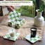 Ensemble de 6 sous-verres de 4 pouces avec support, table basse de style côte bohémienne