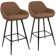 Rylee Upholstered Counter Stool with Metal Frame