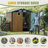 6X8ft Outdoor Steel Storage Shed, Lockable Metal Tool Shed For Patio, Garden & Backyard Storage-117197600