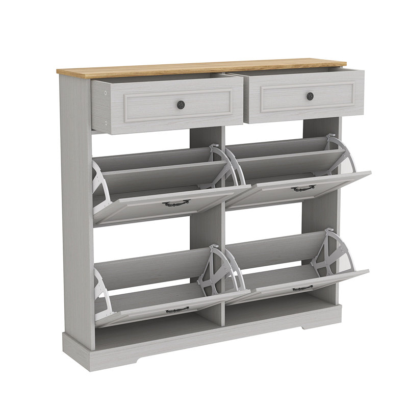 Armoire à chaussures avec 2 tiroirs