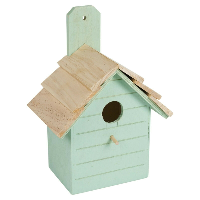 Aahan Wall Mounted Birdhouse, Teal