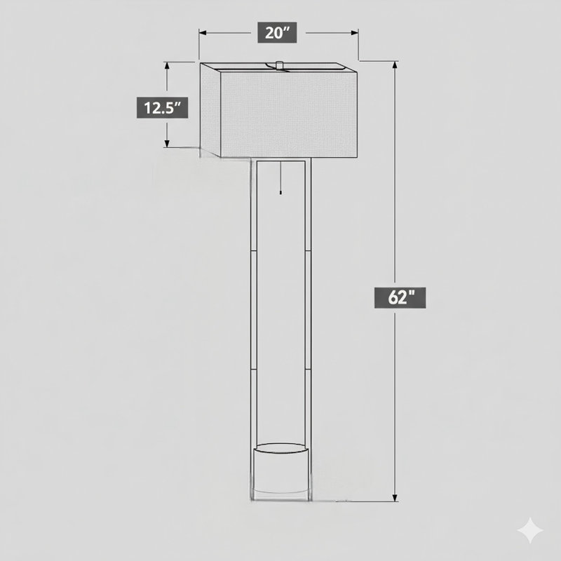 Lighting, 62"H, Floor Lamp, Black Metal, Ivory / Cream Shade, Contemporary