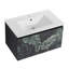 Meuble-lavabo mural flottant 30 po avec lavabo en céramique et porte d'armoire à fermeture en douceur