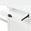Bureau en L 58,32 po avec 2 armoires de rangement et 3 tiroirs, table blanche pour la maison, table spacieuse et moderne