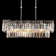 Acob 3 - Light Crystal Linear Pendant with Wrought Iron