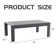 Alturas Standalone Product Aluminum Outdoor Patio Coffee Table Modern Rectangle End Table