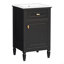 Meuble-lavabo de 20 po avec lavabo, pieds en bois massif, tablette réglable, tiroir inclinable, boutons en alliage de zinc, armoire autoportante moderne-491188300