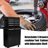 5 Tool Cabinet With Lockable Wheels & Hanging Panel, Good Quality Build - Black Rolling Box Detachable Top, Workshop Essential