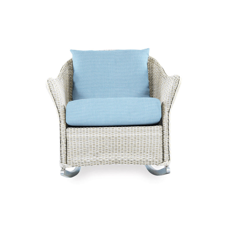 Weekend Retreat Outdoor Rocker Chair, Remy Cloud, Antique White