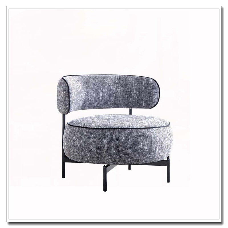 Swivel Chair Metal Legs, Dark Gray