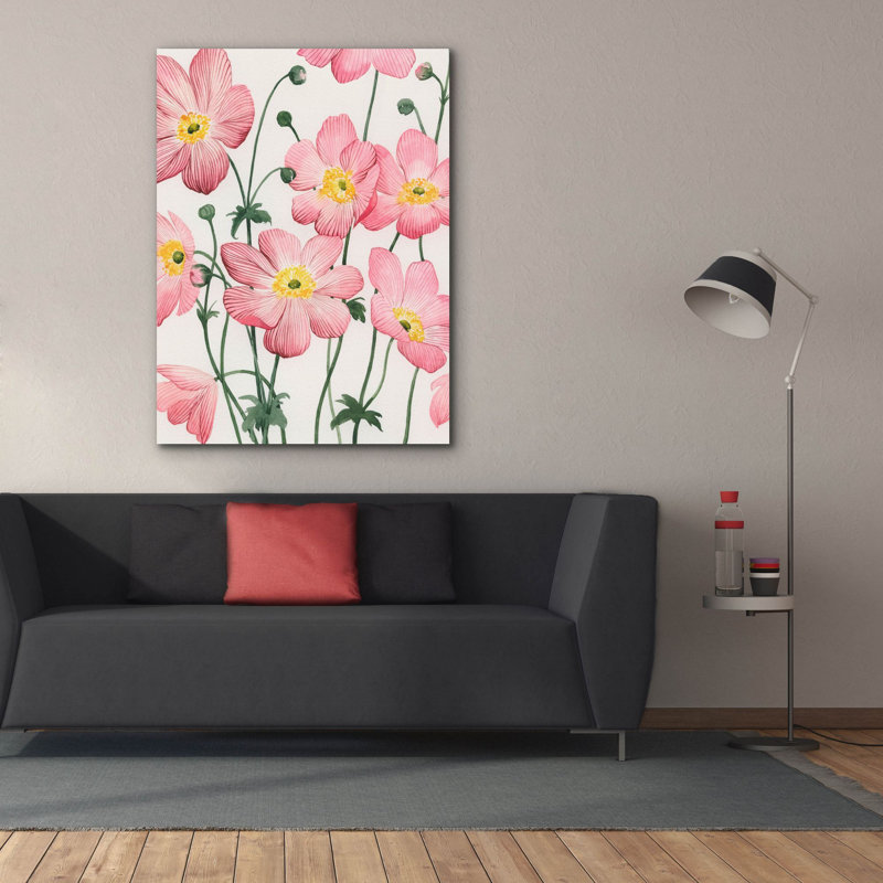 Toile épique Graffiti «Sidewalk Anemones 1» par Grace Popp, 40 po x 54 po