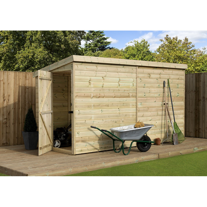 6 Ft. W x 10 Ft. D Shiplap Pent Wooden Shed