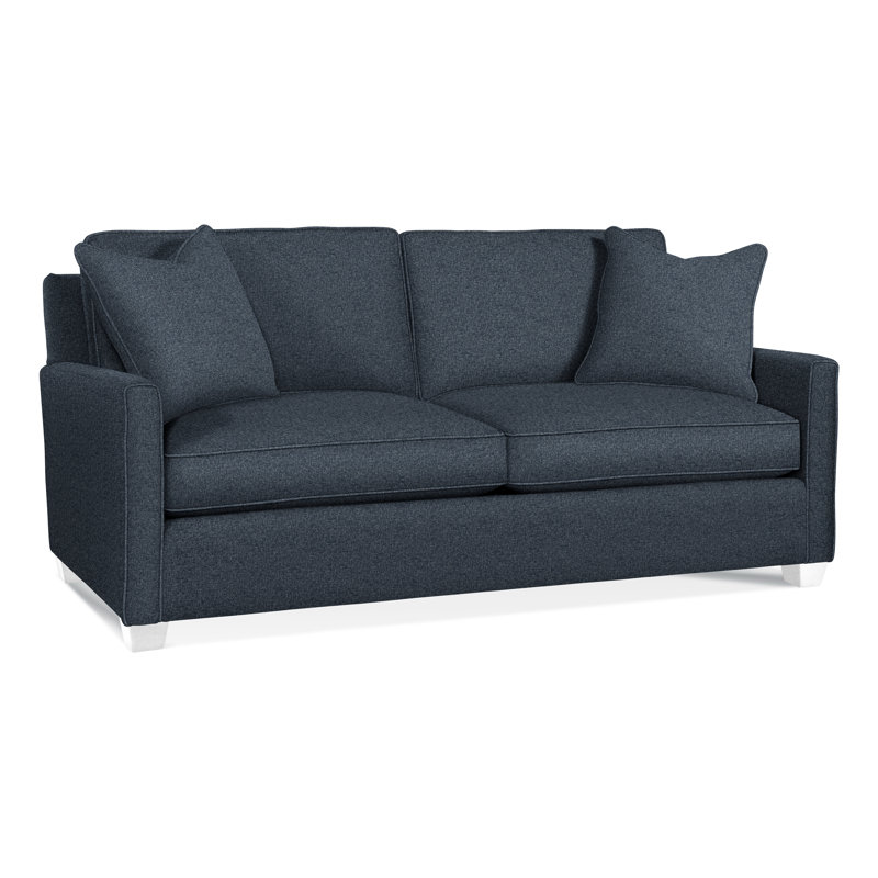 Nicklaus Upholstered 77'' Sofa, Air Dream Mattress, Frost White, Basic Blue; 0317-63