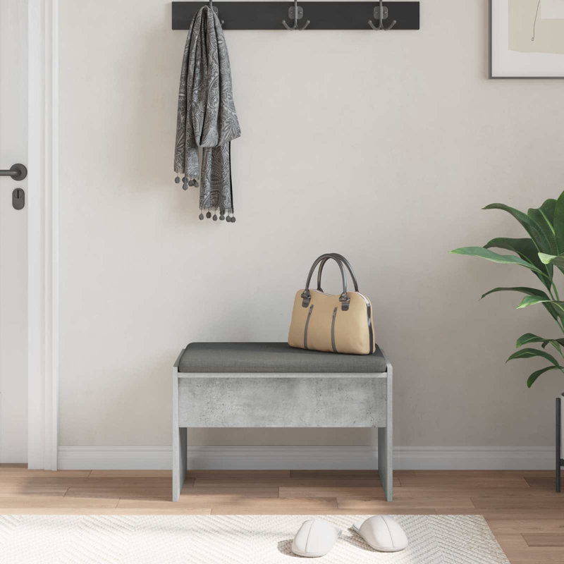 Bench, 40cm H x 63cm W x 38cm D, Concrete Grey