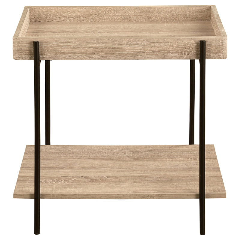 Square Engineered Wood End Table