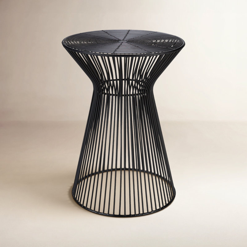 Alberte Modern End Table, Black